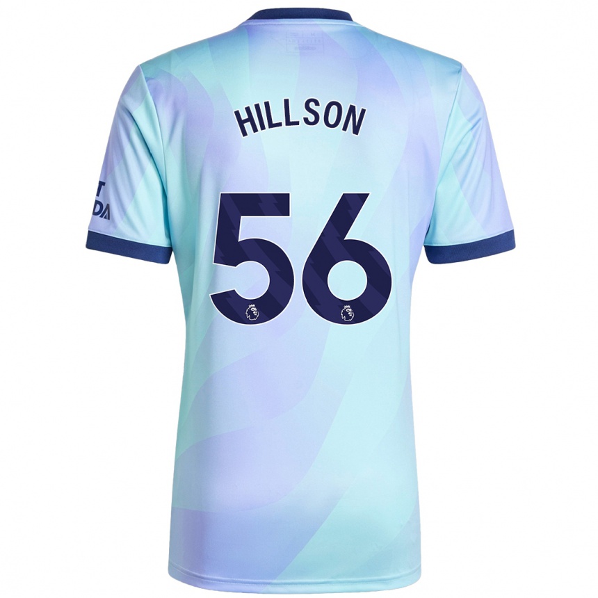 Niño Fútbol Camiseta James Hillson #56 Agua Equipación Tercera 2024/25 Argentina