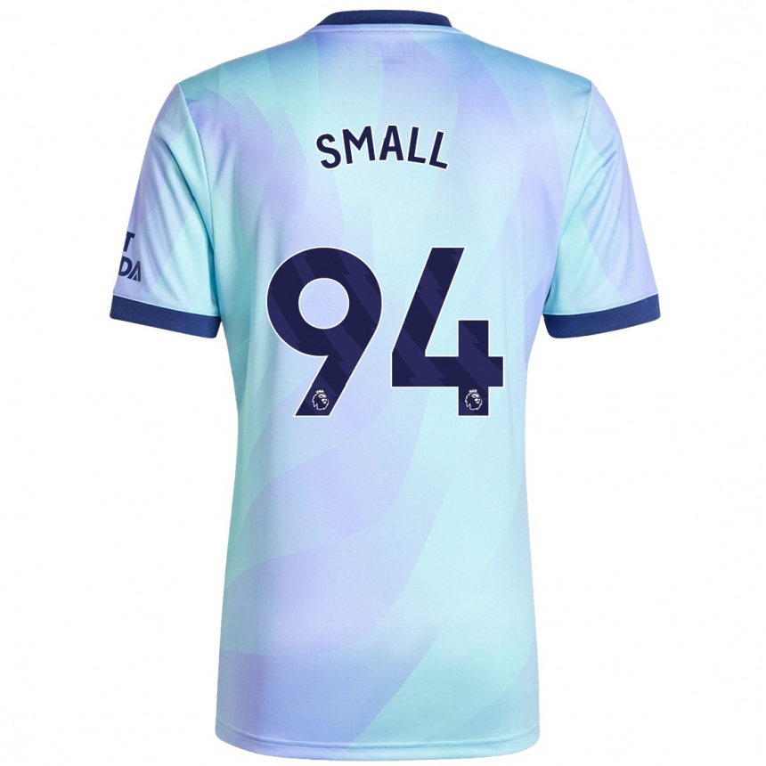 Niño Fútbol Camiseta Coby Small #94 Agua Equipación Tercera 2024/25 Argentina