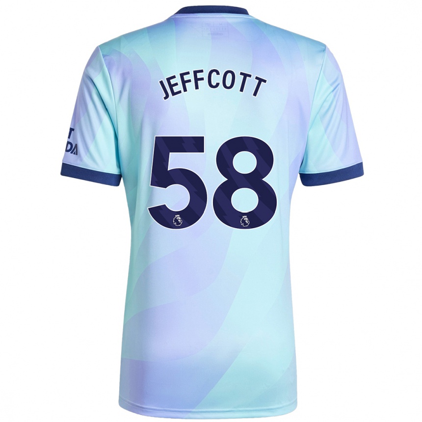 Niño Fútbol Camiseta Henry Jeffcott #58 Agua Equipación Tercera 2024/25 Argentina