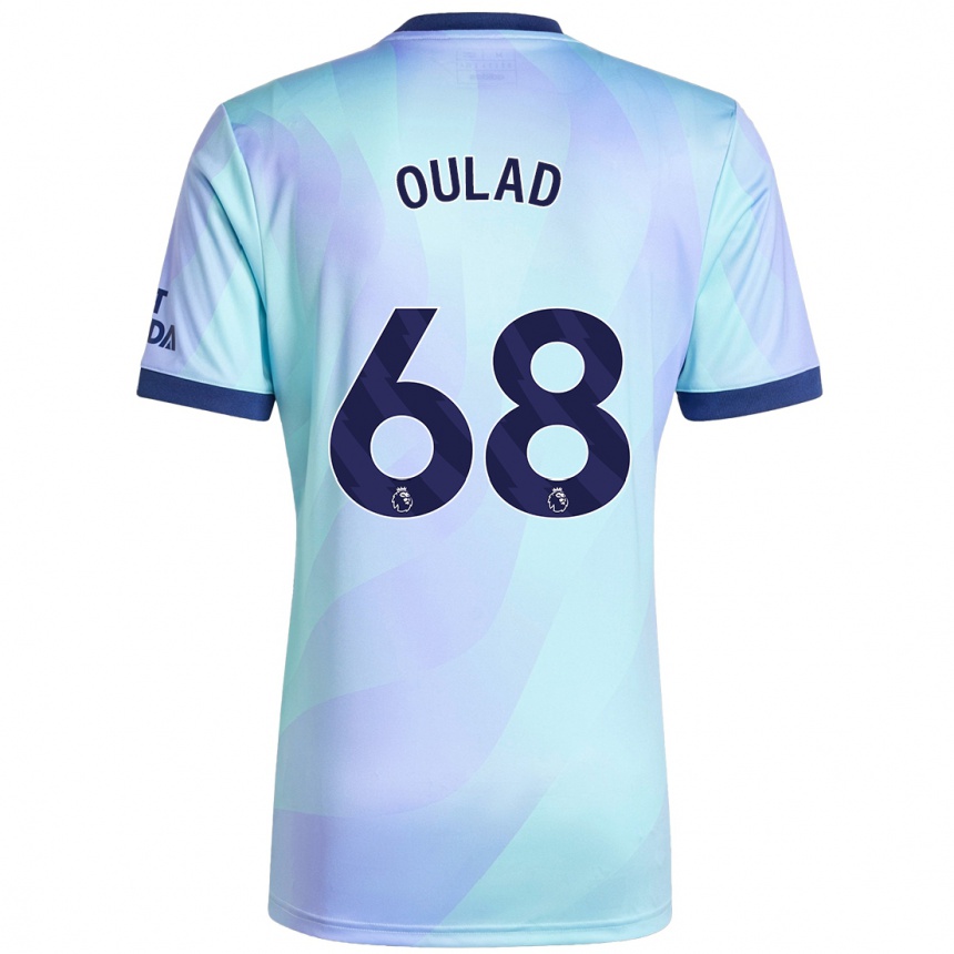 Niño Fútbol Camiseta Salah-Eddine Oulad M'hand #68 Agua Equipación Tercera 2024/25 Argentina