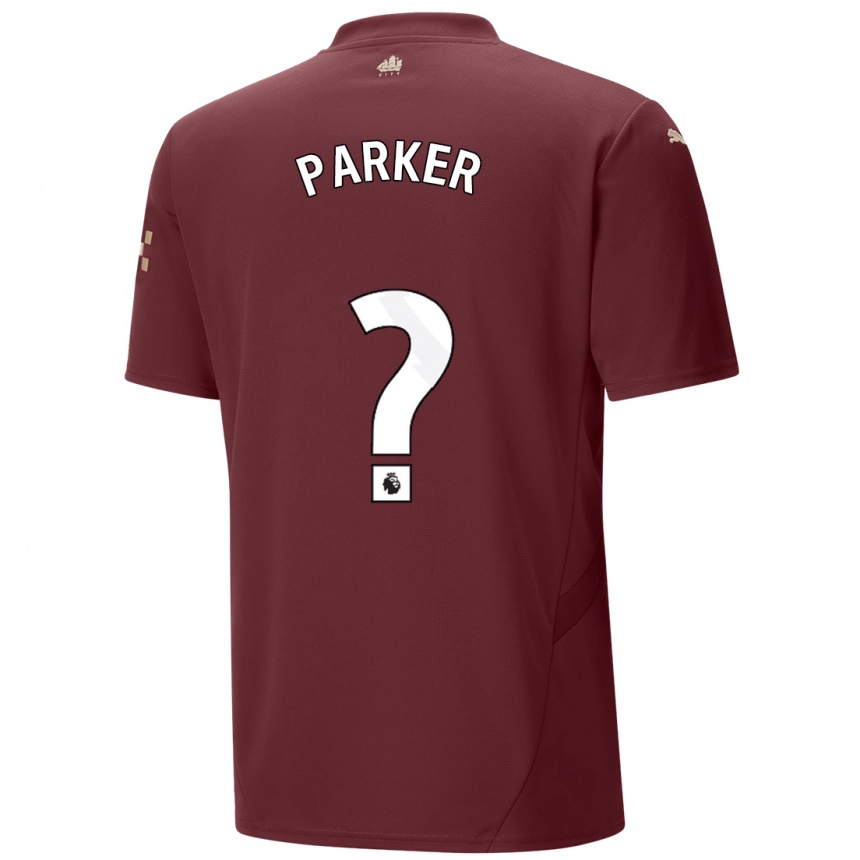 Niño Fútbol Camiseta Harrison Parker #0 Granate Equipación Tercera 2024/25 Argentina