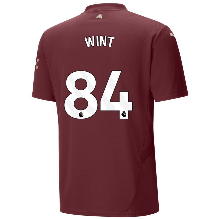 Niño Fútbol Camiseta Jack Wint #84 Granate Equipación Tercera 2024/25 Argentina