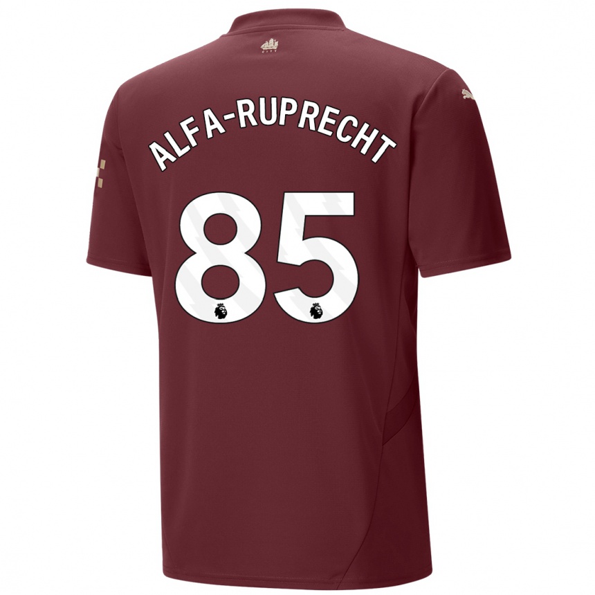 Niño Fútbol Camiseta Farid Alfa-Ruprecht #85 Granate Equipación Tercera 2024/25 Argentina