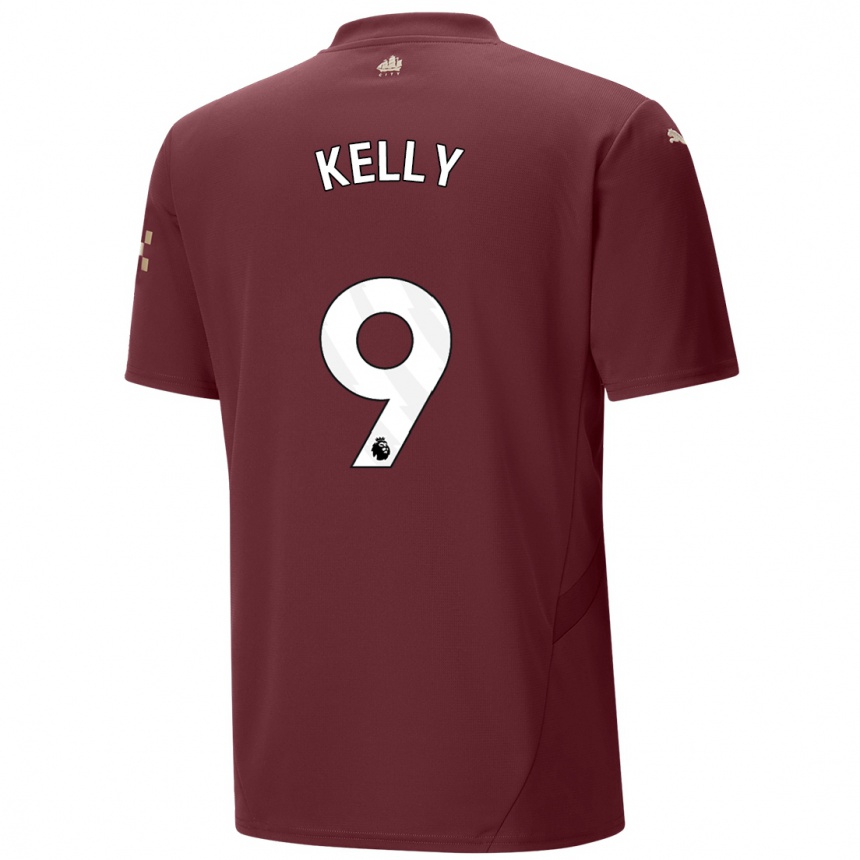 Niño Fútbol Camiseta Chloe Kelly #9 Granate Equipación Tercera 2024/25 Argentina