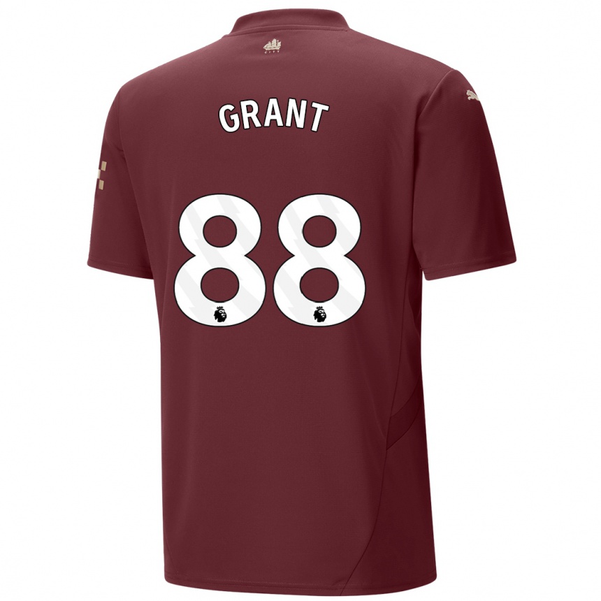 Niño Fútbol Camiseta True Grant #88 Granate Equipación Tercera 2024/25 Argentina