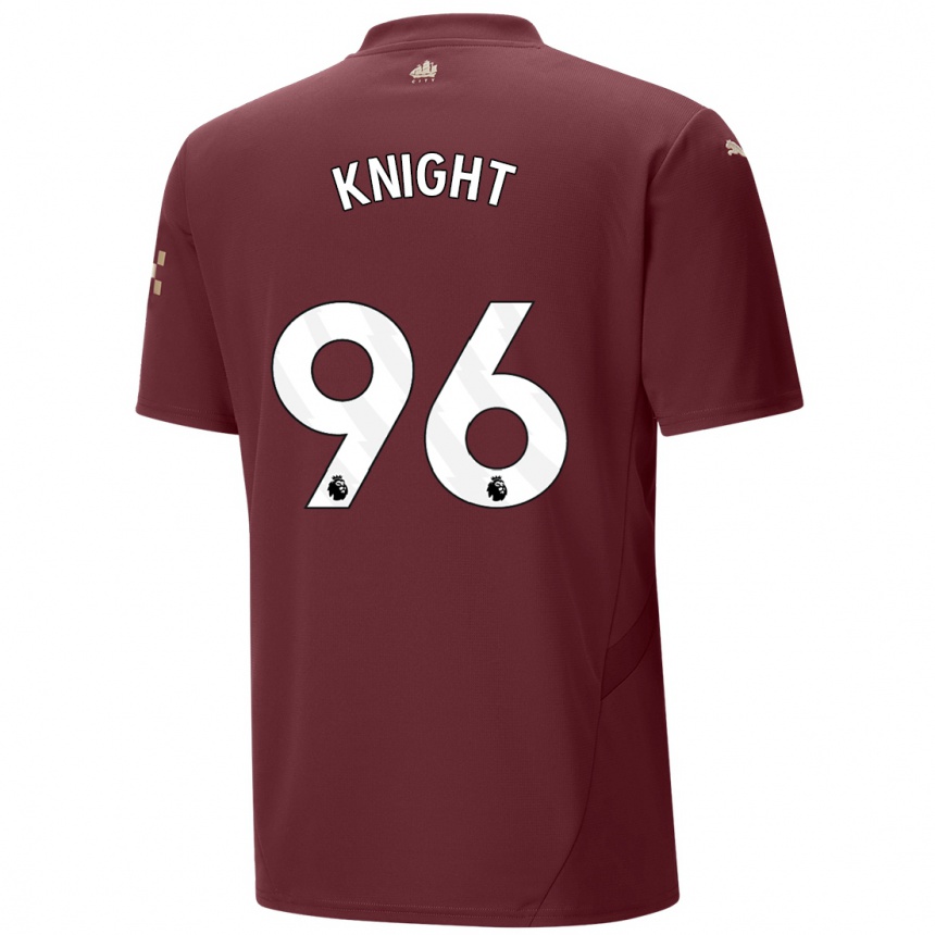 Niño Fútbol Camiseta Ben Knight #96 Granate Equipación Tercera 2024/25 Argentina