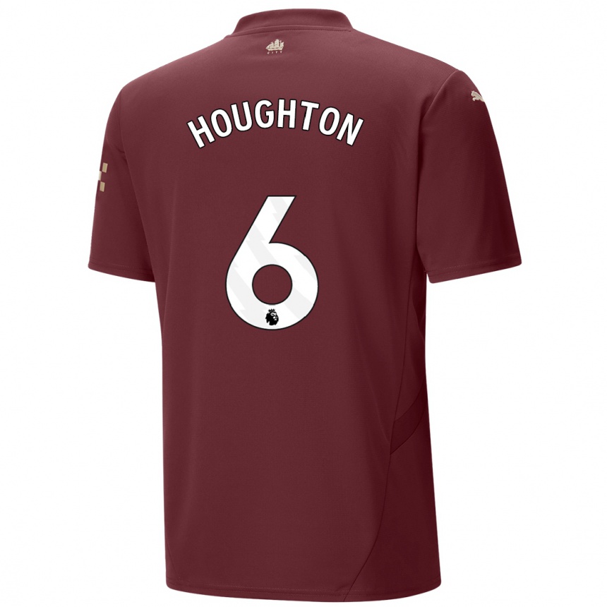 Niño Fútbol Camiseta Steph Houghton #6 Granate Equipación Tercera 2024/25 Argentina