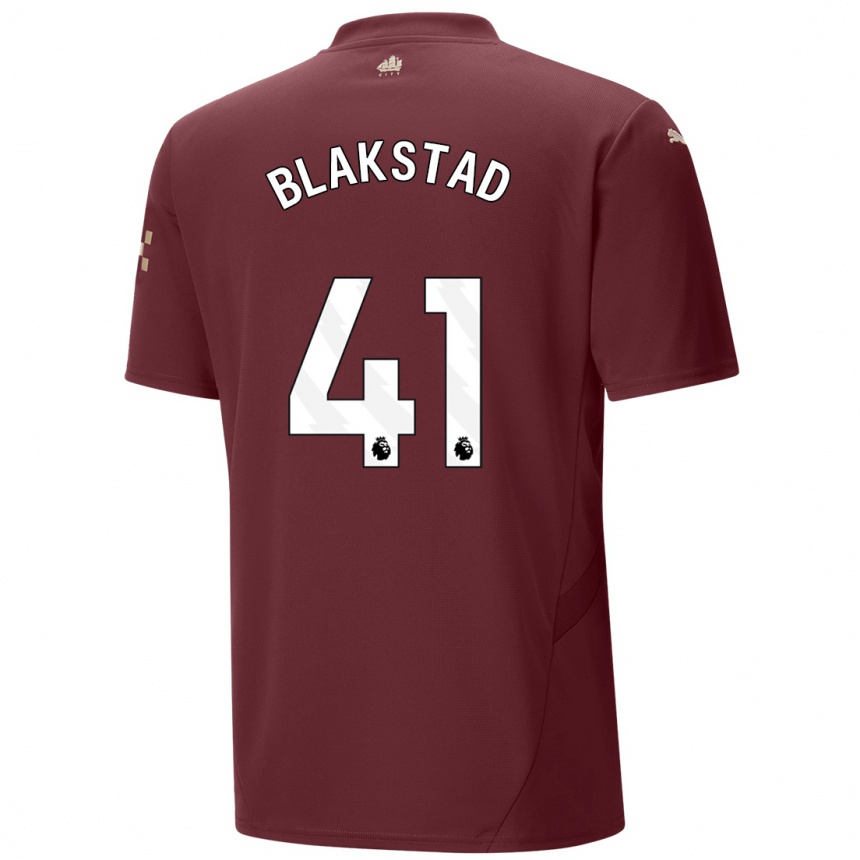 Niño Fútbol Camiseta Julie Blakstad #41 Granate Equipación Tercera 2024/25 Argentina