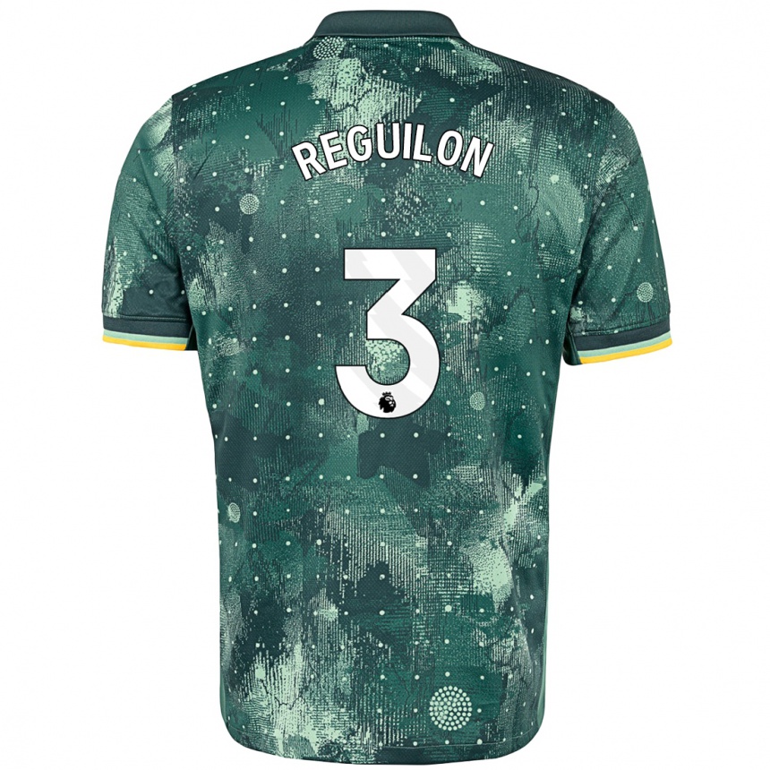 Niño Fútbol Camiseta Sergio Reguilon #3 Verde Menta Equipación Tercera 2024/25 Argentina