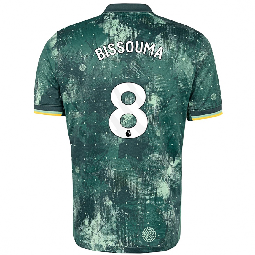 Niño Fútbol Camiseta Yves Bissouma #8 Verde Menta Equipación Tercera 2024/25 Argentina