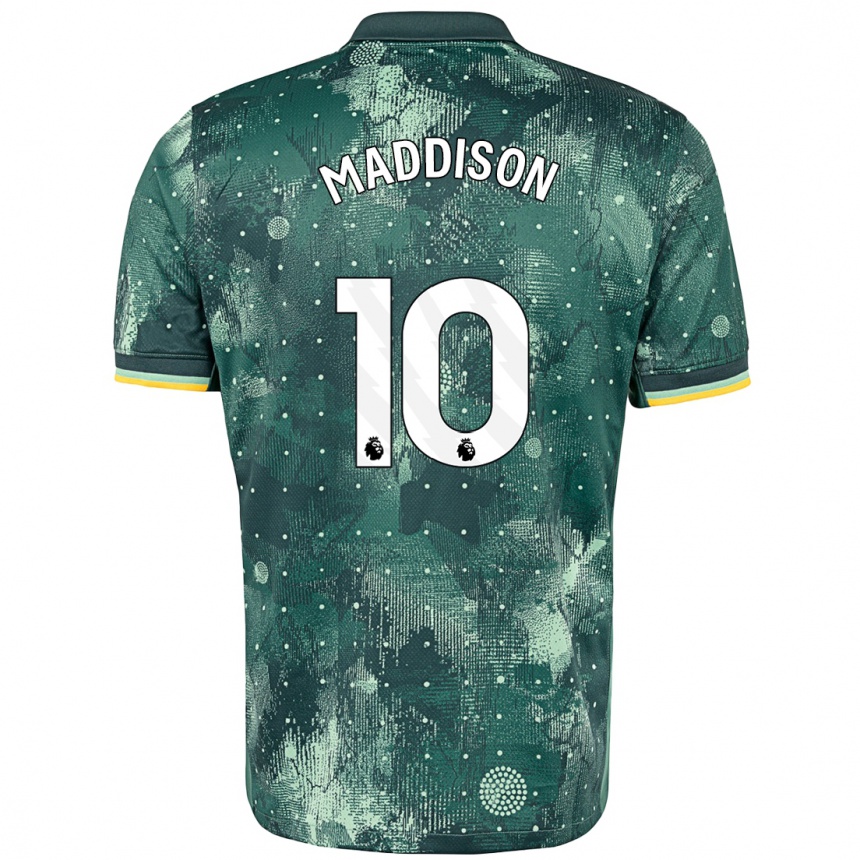 Niño Fútbol Camiseta James Maddison #10 Verde Menta Equipación Tercera 2024/25 Argentina