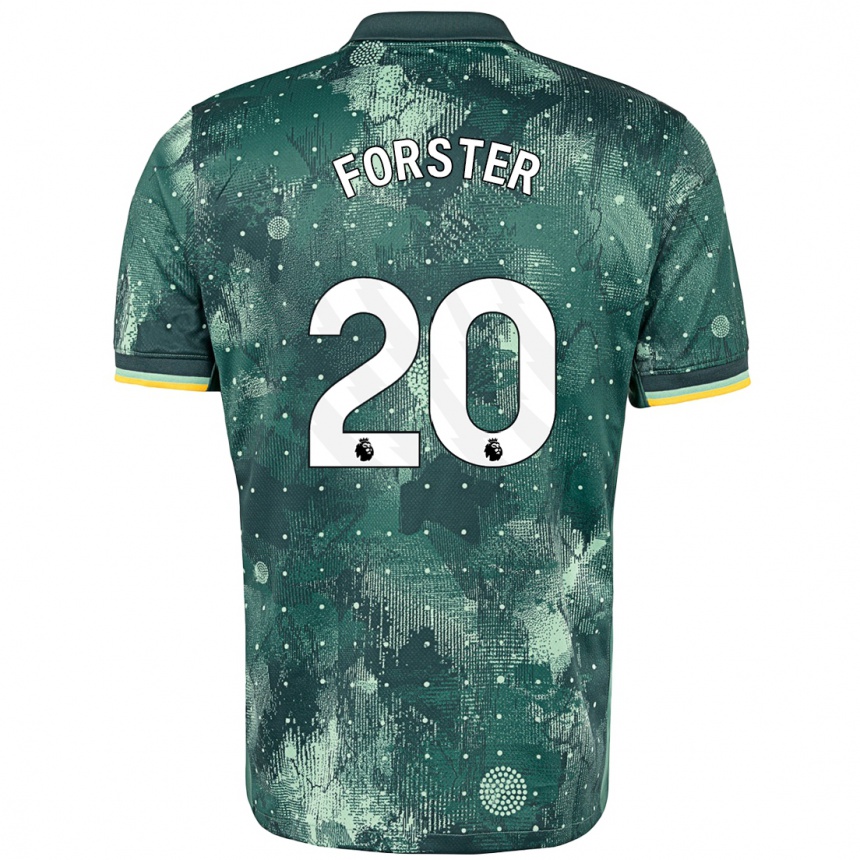 Niño Fútbol Camiseta Fraser Forster #20 Verde Menta Equipación Tercera 2024/25 Argentina