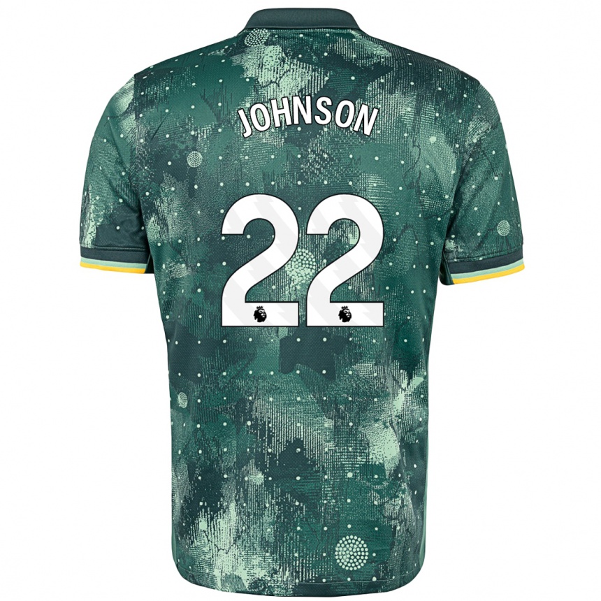 Niño Fútbol Camiseta Brennan Johnson #22 Verde Menta Equipación Tercera 2024/25 Argentina