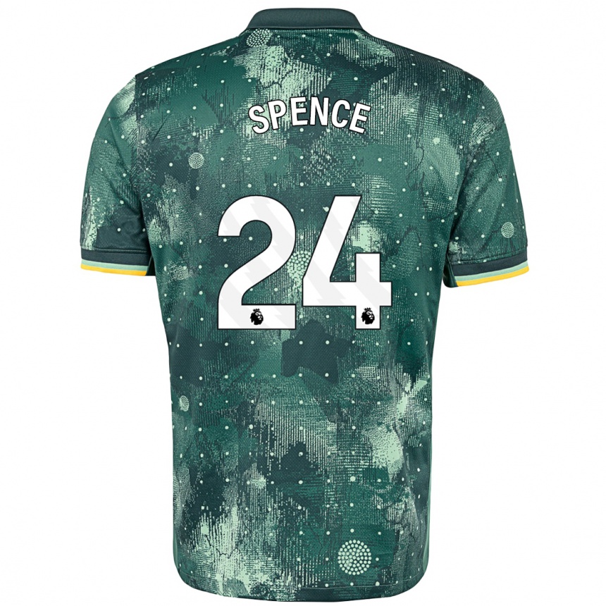 Niño Fútbol Camiseta Djed Spence #24 Verde Menta Equipación Tercera 2024/25 Argentina