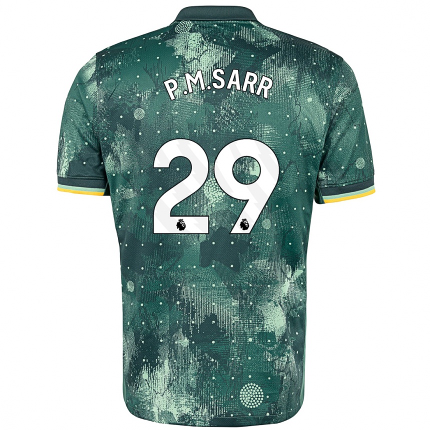 Niño Fútbol Camiseta Pape Matar Sarr #29 Verde Menta Equipación Tercera 2024/25 Argentina