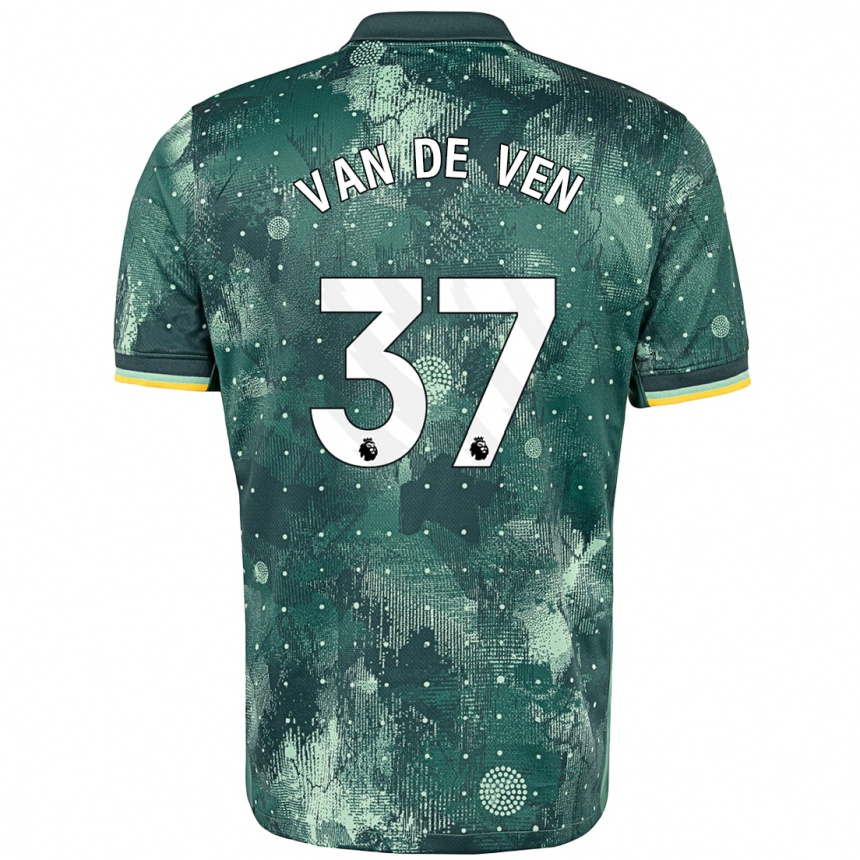 Niño Fútbol Camiseta Micky Van De Ven #37 Verde Menta Equipación Tercera 2024/25 Argentina