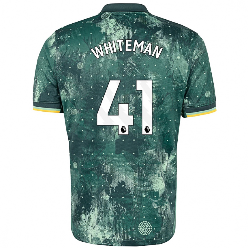 Niño Fútbol Camiseta Alfie Whiteman #41 Verde Menta Equipación Tercera 2024/25 Argentina