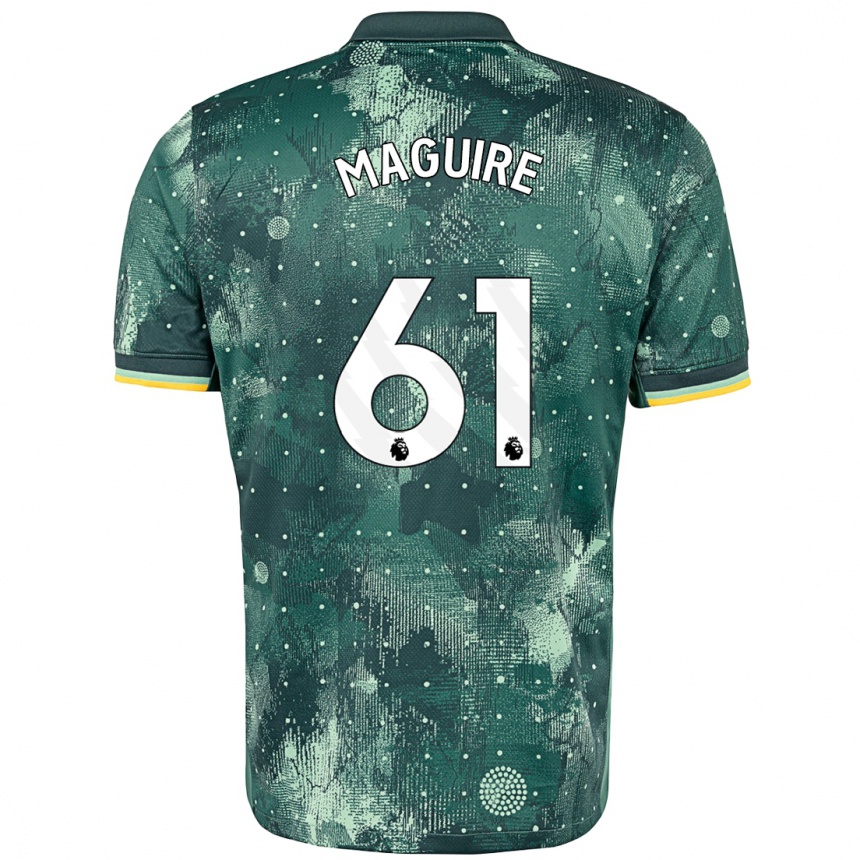 Niño Fútbol Camiseta Aaron Maguire #61 Verde Menta Equipación Tercera 2024/25 Argentina