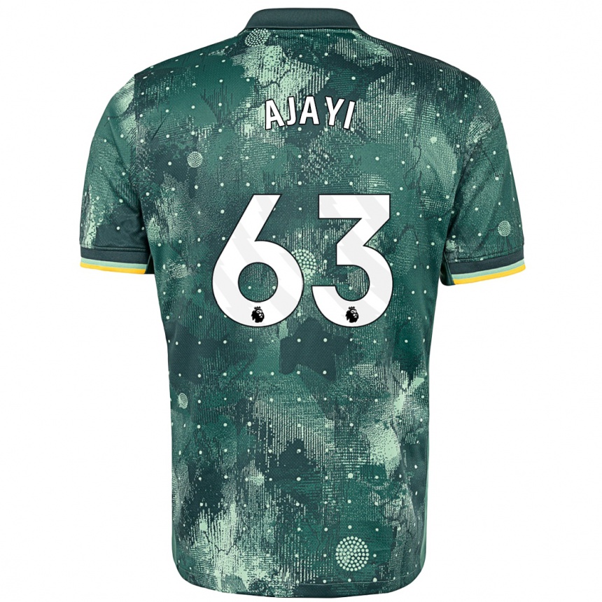 Niño Fútbol Camiseta Damola Ajayi #63 Verde Menta Equipación Tercera 2024/25 Argentina