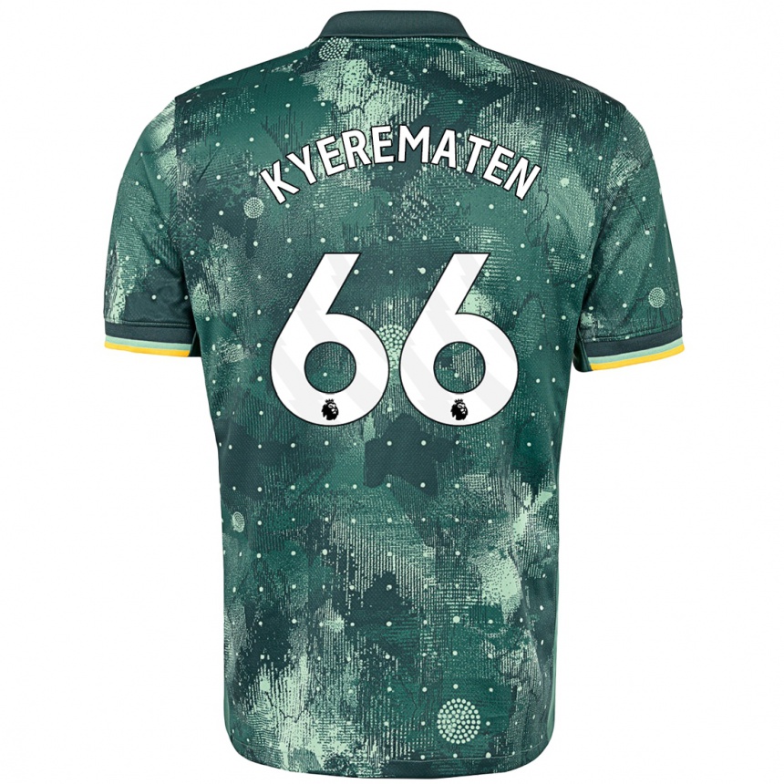 Niño Fútbol Camiseta Rio Kyerematen #66 Verde Menta Equipación Tercera 2024/25 Argentina