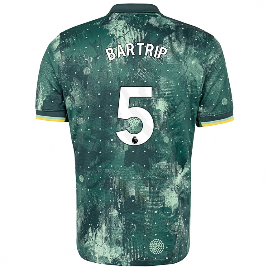 Niño Fútbol Camiseta Molly Bartrip #5 Verde Menta Equipación Tercera 2024/25 Argentina