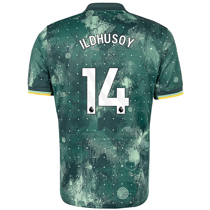 Niño Fútbol Camiseta Celin Bizet Ildhusøy #14 Verde Menta Equipación Tercera 2024/25 Argentina