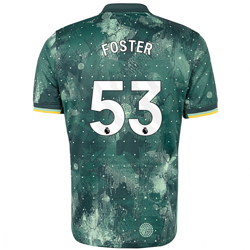 Niño Fútbol Camiseta Brooklyn Lyons Foster #53 Verde Menta Equipación Tercera 2024/25 Argentina