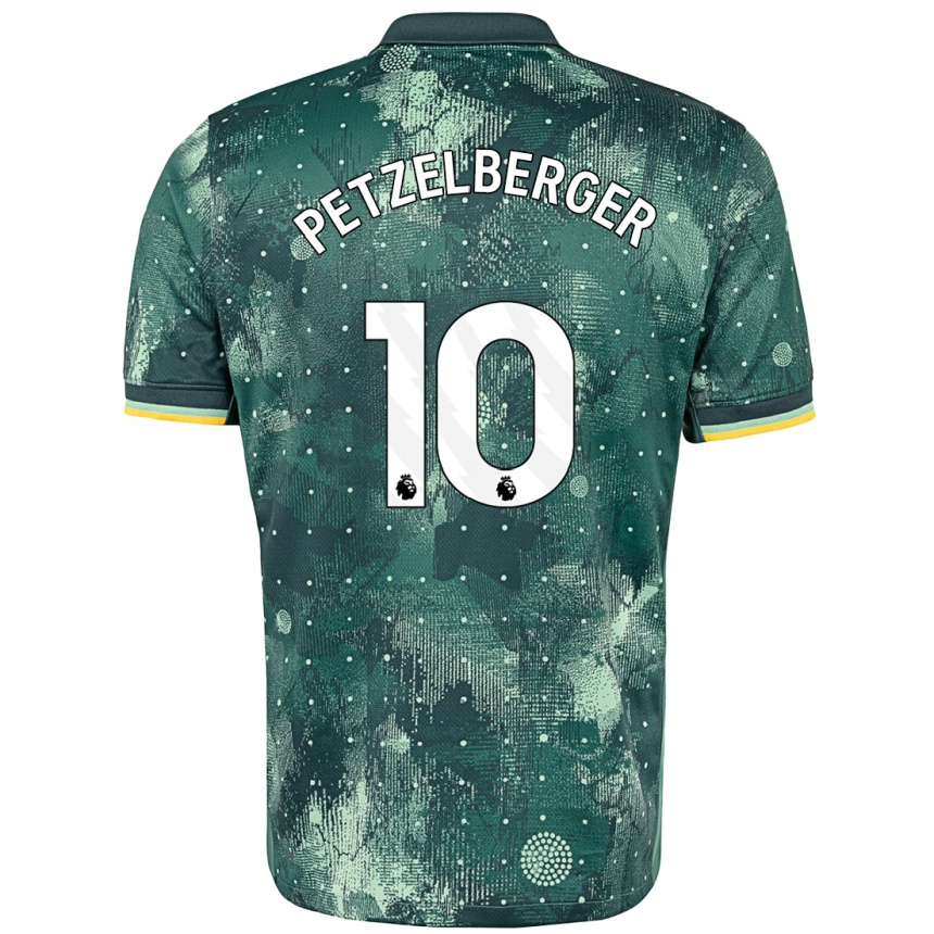 Niño Fútbol Camiseta Ramona Petzelberger #10 Verde Menta Equipación Tercera 2024/25 Argentina