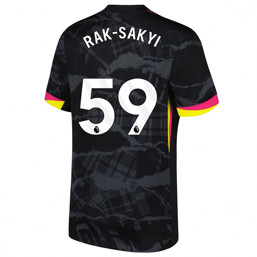 Niño Fútbol Camiseta Sam Rak-Sakyi #59 Negro Rosa Equipación Tercera 2024/25 Argentina