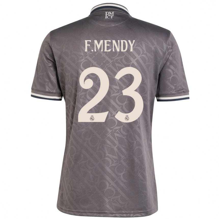 Niño Fútbol Camiseta Ferland Mendy #23 Carbón Equipación Tercera 2024/25 Argentina