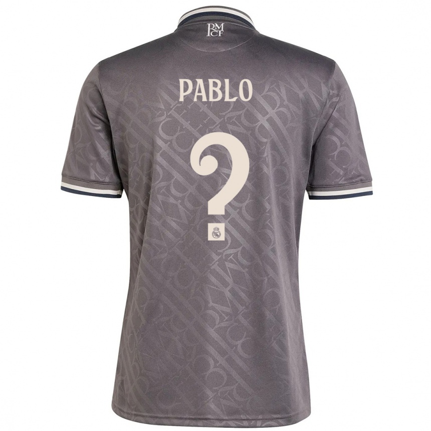 Niño Fútbol Camiseta Pablo Ramón #0 Carbón Equipación Tercera 2024/25 Argentina