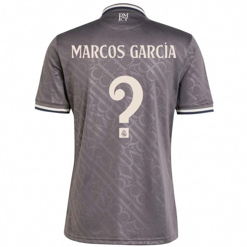 Niño Fútbol Camiseta Marcos García #0 Carbón Equipación Tercera 2024/25 Argentina