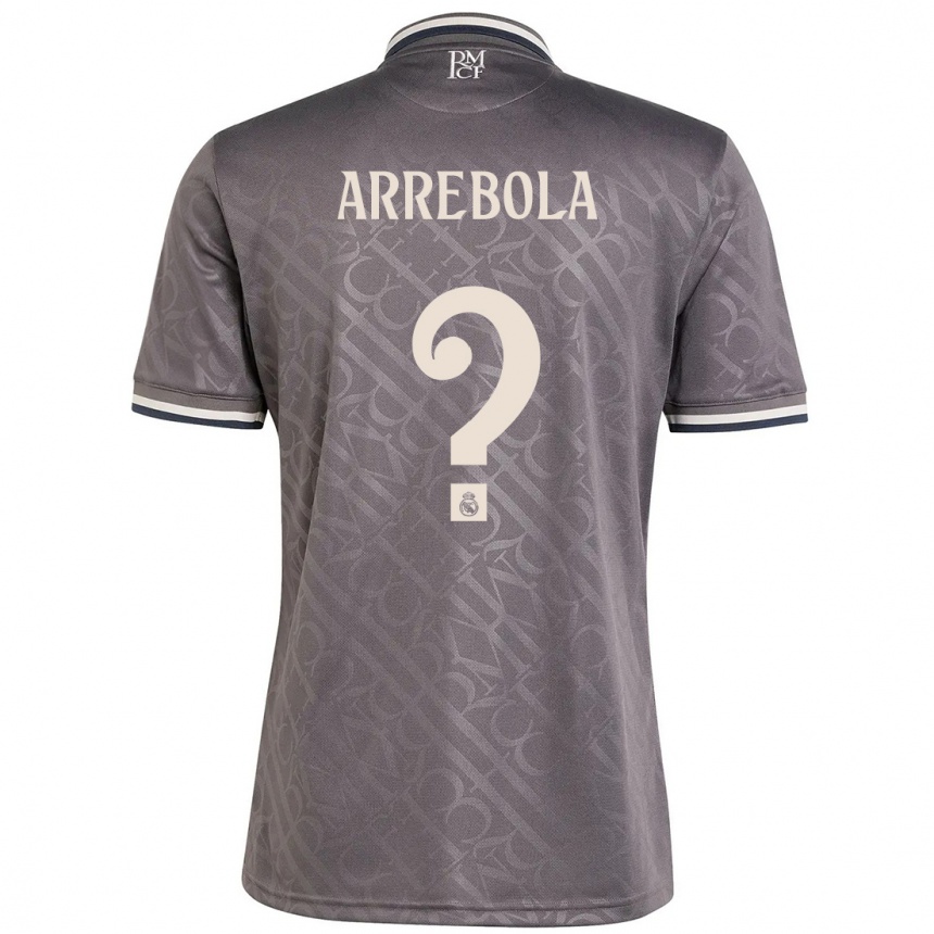 Niño Fútbol Camiseta Hugo Arrebola #0 Carbón Equipación Tercera 2024/25 Argentina