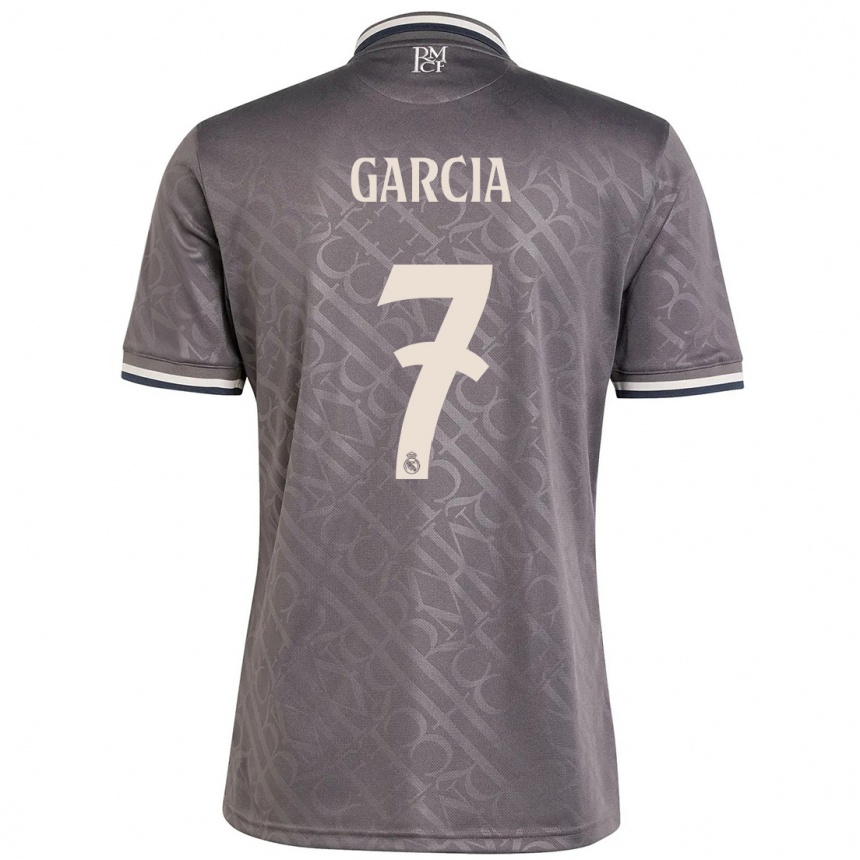 Niño Fútbol Camiseta Gonzalo Garcia #7 Carbón Equipación Tercera 2024/25 Argentina