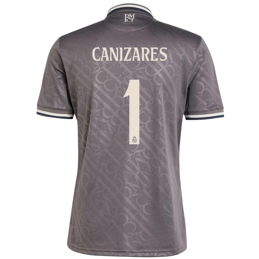 Niño Fútbol Camiseta Lucas Cañizares #1 Carbón Equipación Tercera 2024/25 Argentina