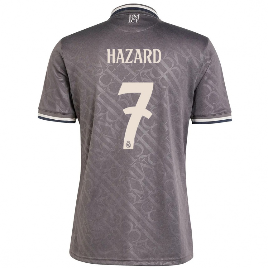 Niño Fútbol Camiseta Eden Hazard #7 Carbón Equipación Tercera 2024/25 Argentina