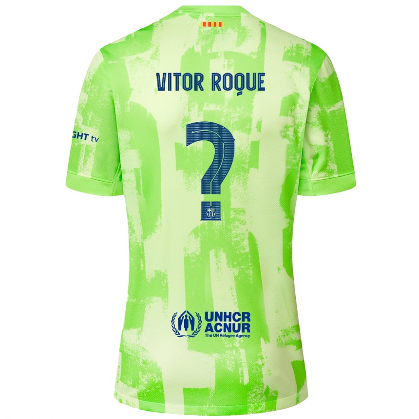 Niño Fútbol Camiseta Vitor Roque #8 Lima Equipación Tercera 2024/25 Argentina