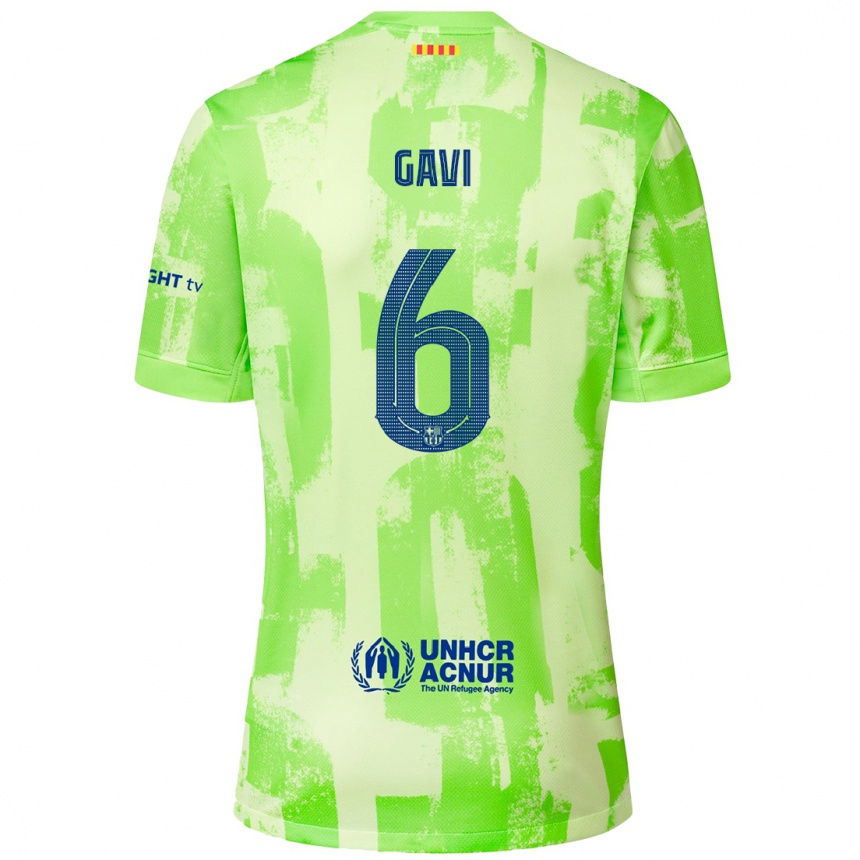 Niño Fútbol Camiseta Gavi #6 Lima Equipación Tercera 2024/25 Argentina