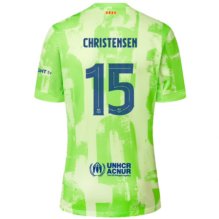 Niño Fútbol Camiseta Andreas Christensen #15 Lima Equipación Tercera 2024/25 Argentina