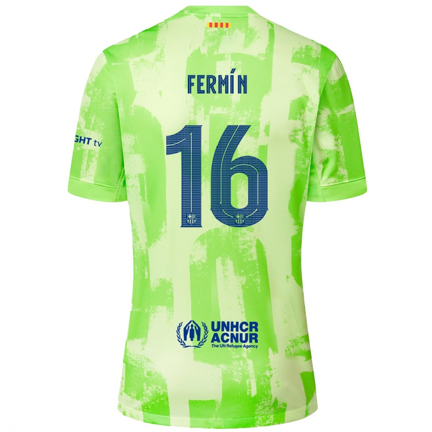 Niño Fútbol Camiseta Fermin Lopez #16 Lima Equipación Tercera 2024/25 Argentina