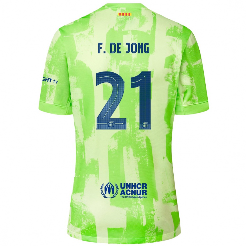 Niño Fútbol Camiseta Frenkie De Jong #21 Lima Equipación Tercera 2024/25 Argentina