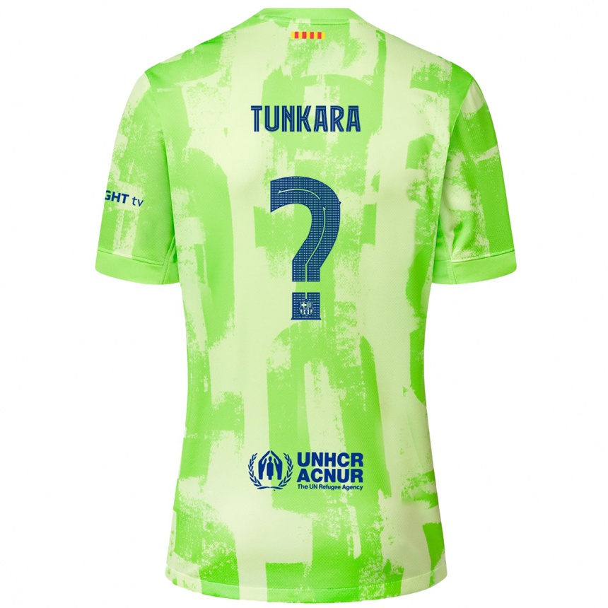 Niño Fútbol Camiseta Ebrima Tunkara #0 Lima Equipación Tercera 2024/25 Argentina