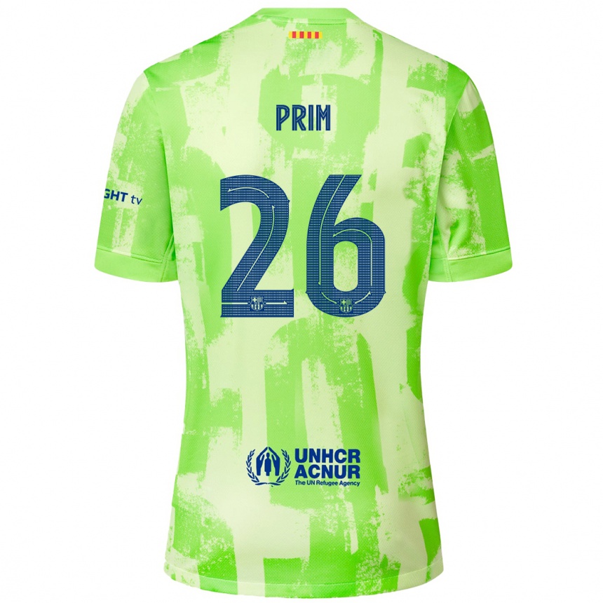 Niño Fútbol Camiseta Pau Prim #26 Lima Equipación Tercera 2024/25 Argentina