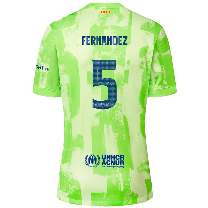 Niño Fútbol Camiseta Jana Fernández #5 Lima Equipación Tercera 2024/25 Argentina