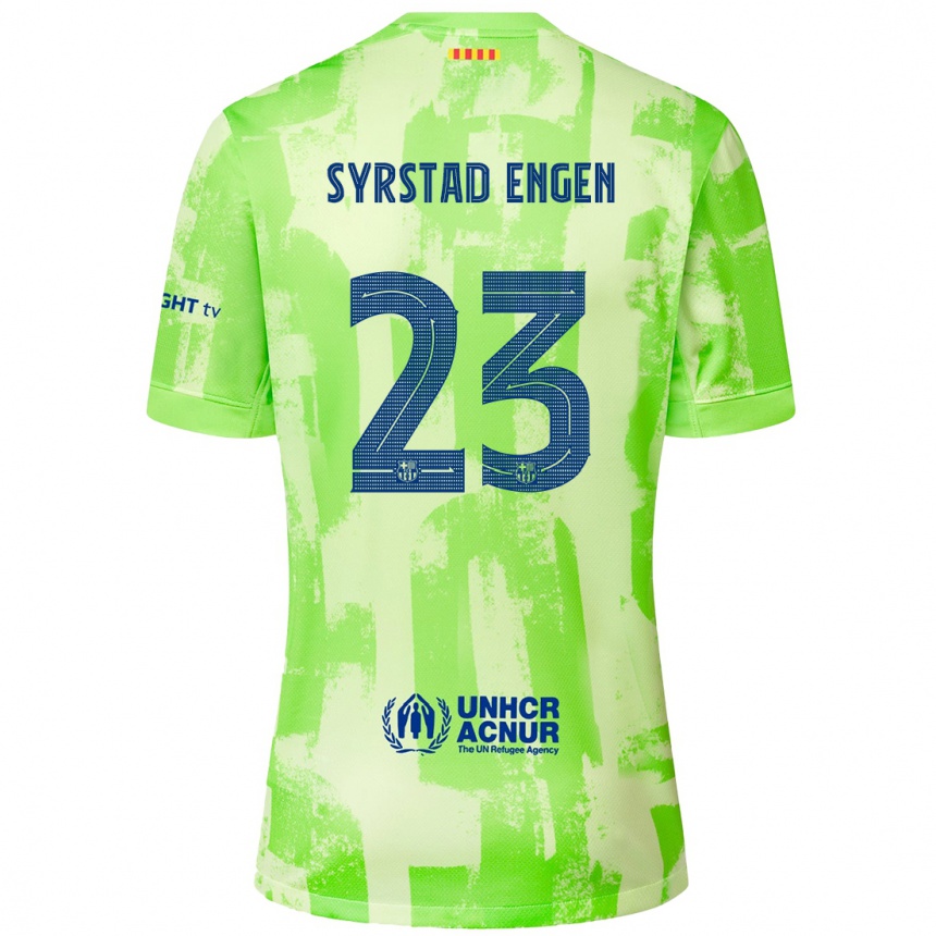 Niño Fútbol Camiseta Ingrid Syrstad Engen #23 Lima Equipación Tercera 2024/25 Argentina