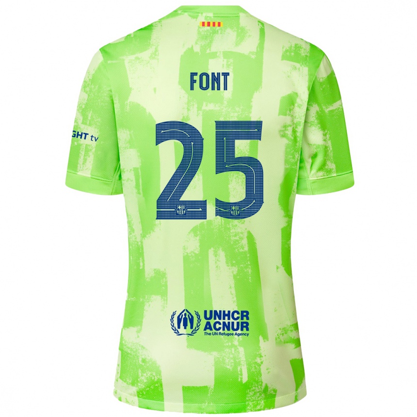 Niño Fútbol Camiseta Gemma Font #25 Lima Equipación Tercera 2024/25 Argentina