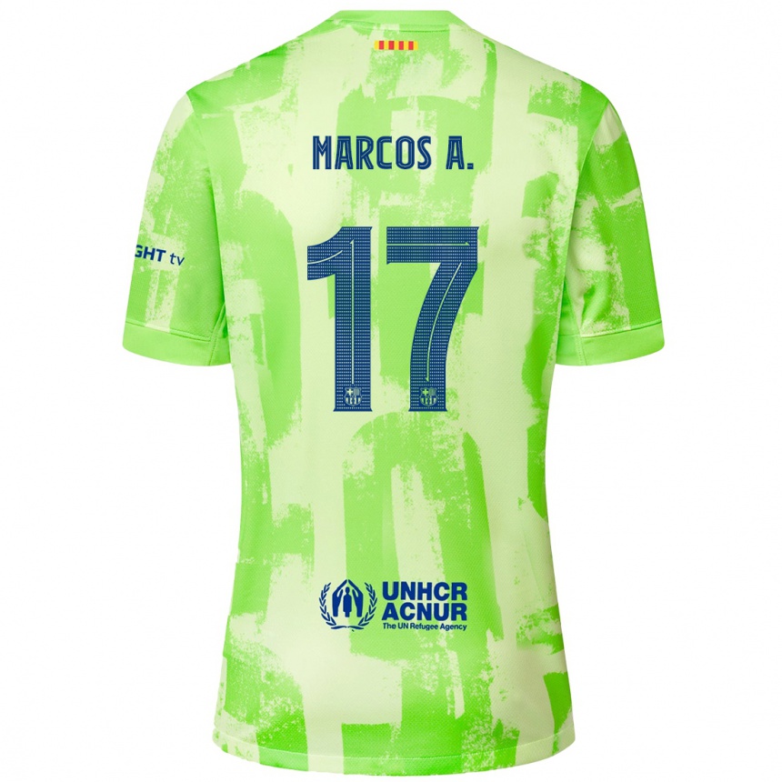 Niño Fútbol Camiseta Marcos Alonso #17 Lima Equipación Tercera 2024/25 Argentina