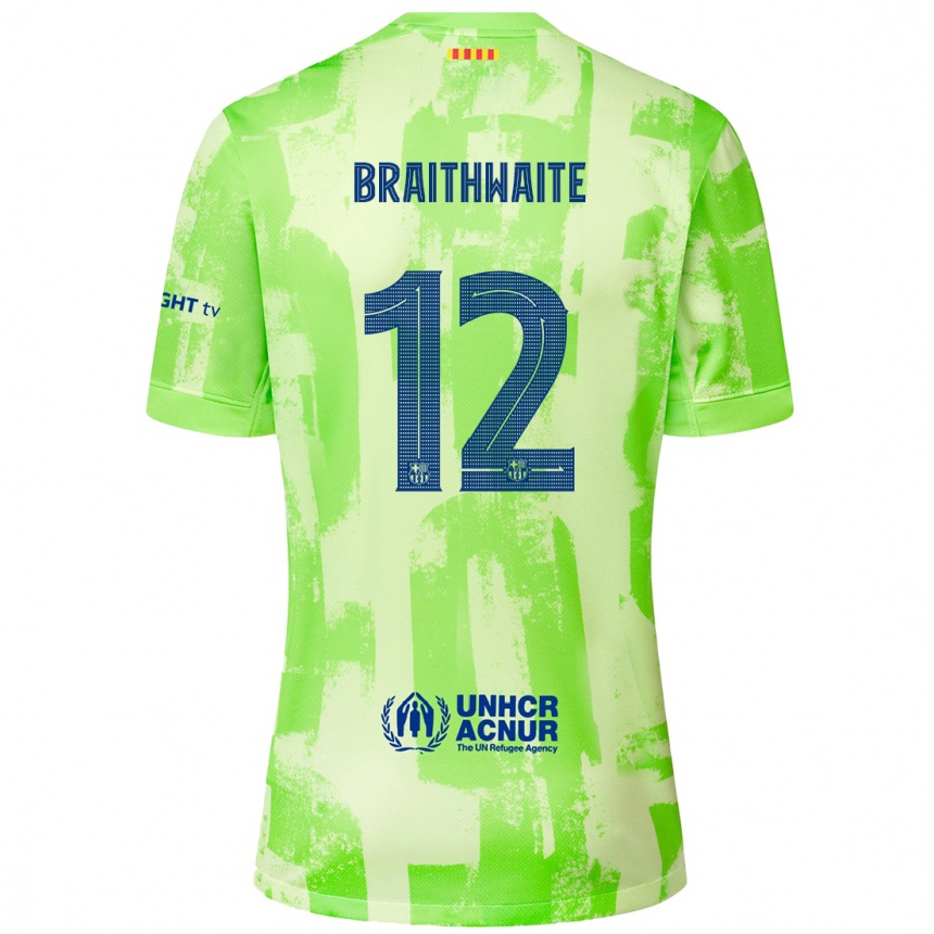 Niño Fútbol Camiseta Martin Braithwaite #12 Lima Equipación Tercera 2024/25 Argentina