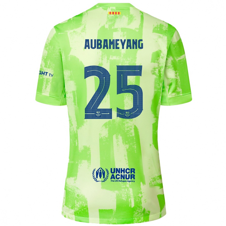 Niño Fútbol Camiseta Pierre Emerick Aubameyang #25 Lima Equipación Tercera 2024/25 Argentina