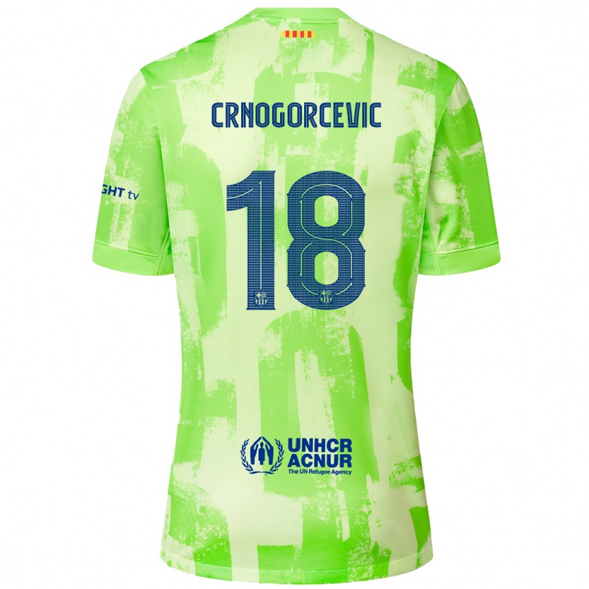 Niño Fútbol Camiseta Ana-Maria Crnogorcevic #18 Lima Equipación Tercera 2024/25 Argentina